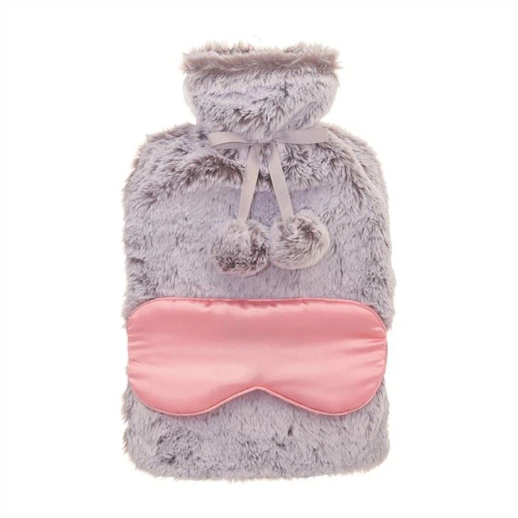 fur Hot Water Bottle Cover And Eye Mask