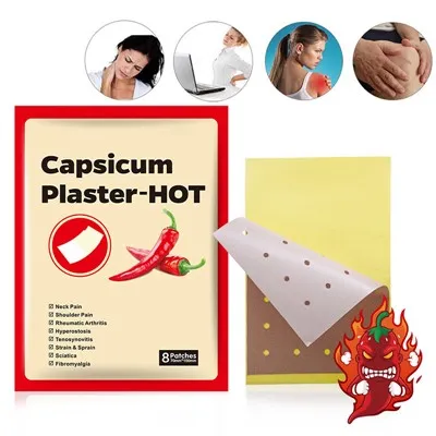 Lääketieteellinen Capsicum Chili -kipua lievittävä laastari